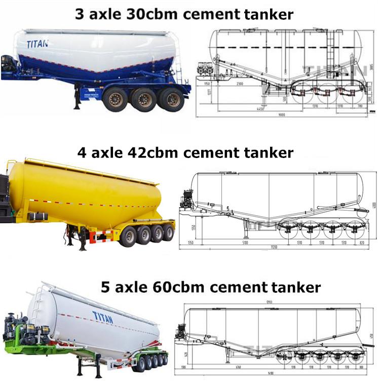 Dry Bulk Cement Tanker Trailer for Sale in Jamaica