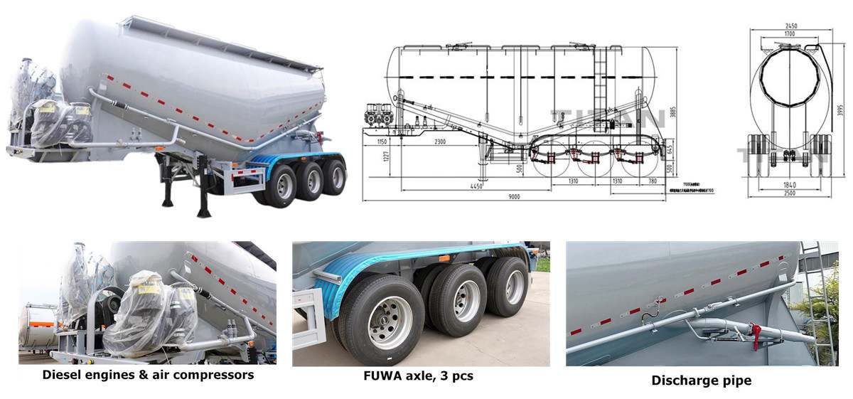 Cement Bulker Truck Trailer for Sale in Ethiopia