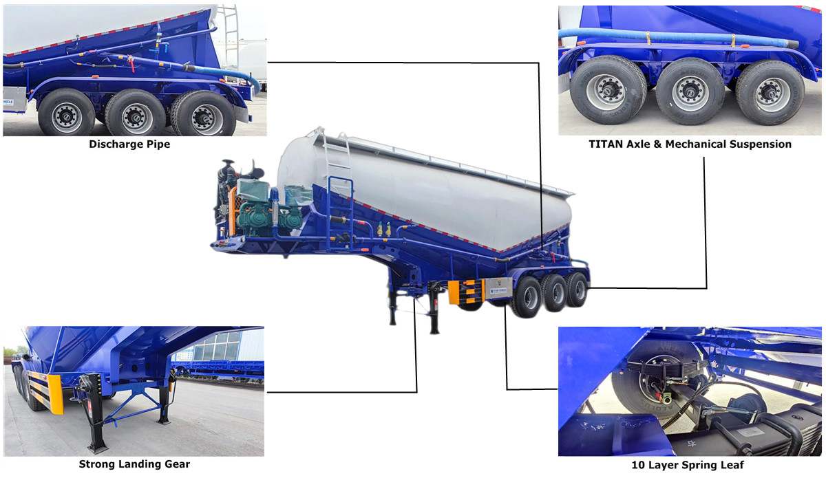 Bulk Cement Powder Tanker Truck for Sale in Zambia