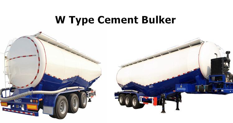 50m3 W Type Cement Bulker for Sale - TITAN Vehicle